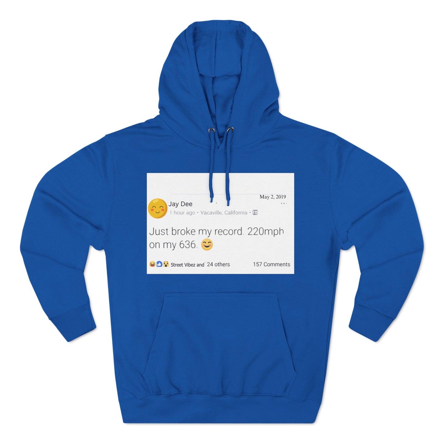 “220” Three-Panel Fleece Hoodie