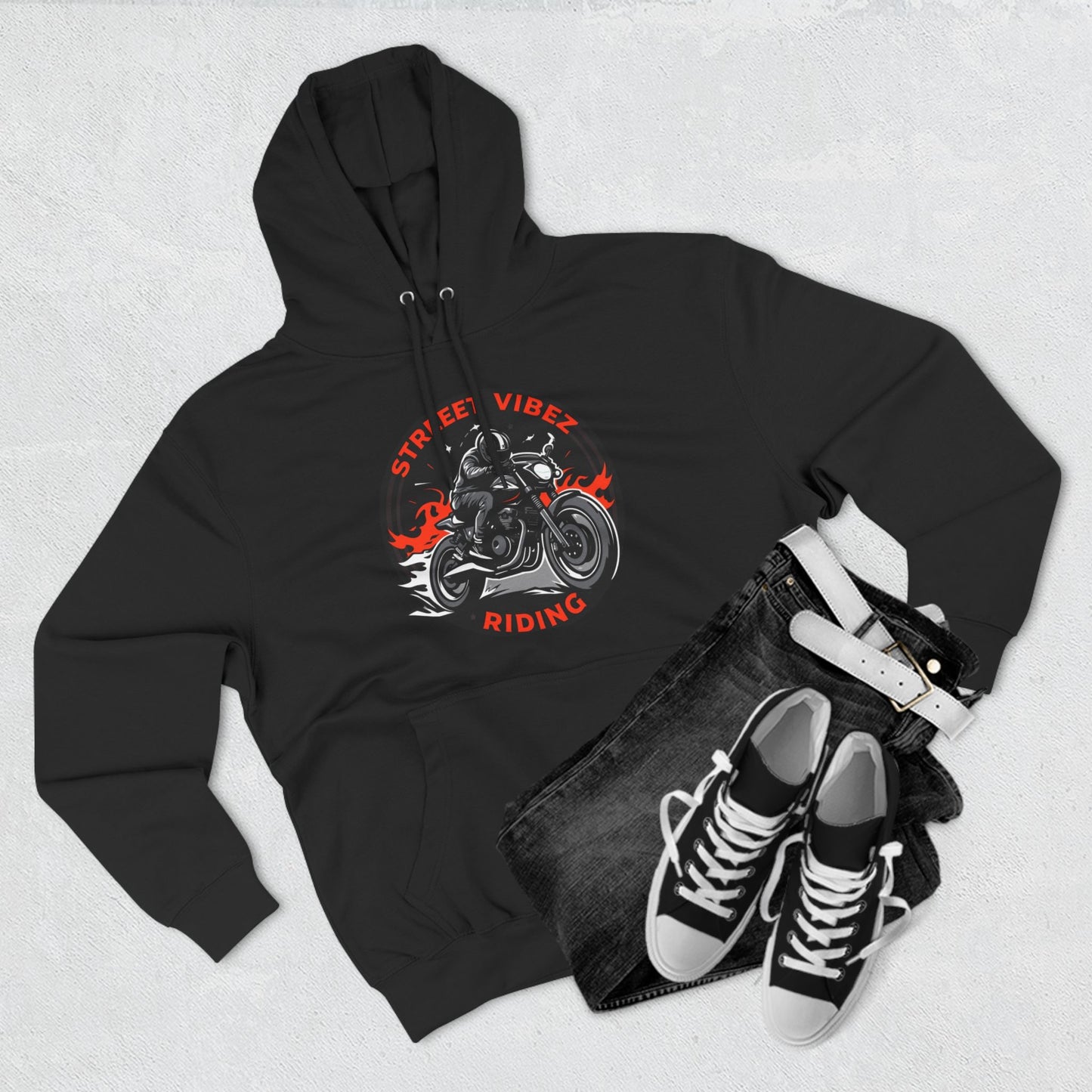“Roadz” Three-Panel Fleece Hoodie
