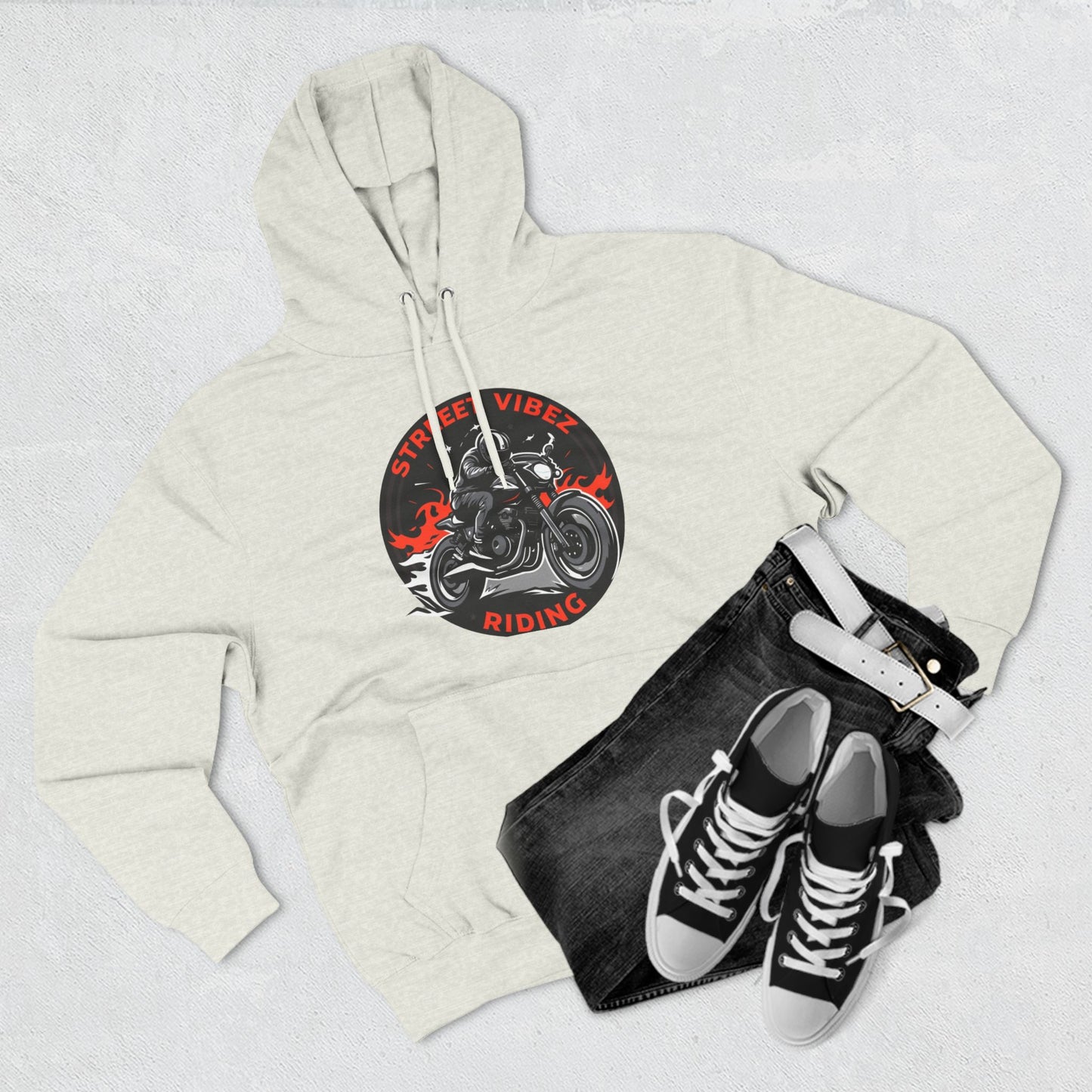 “Roadz” Three-Panel Fleece Hoodie