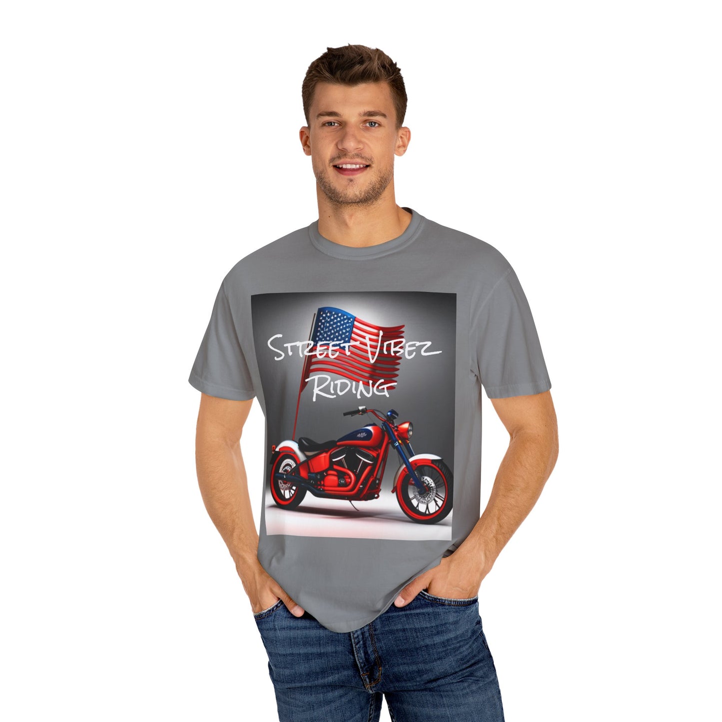 “4th” Unisex Garment-Dyed T-shirt