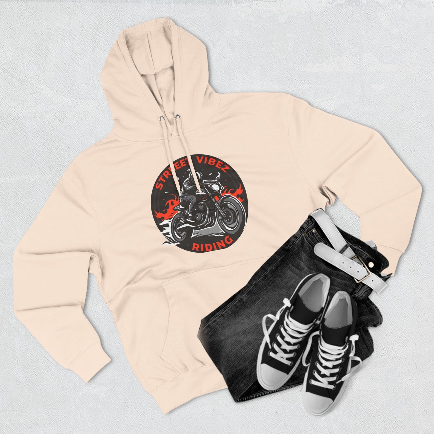 “Roadz” Three-Panel Fleece Hoodie