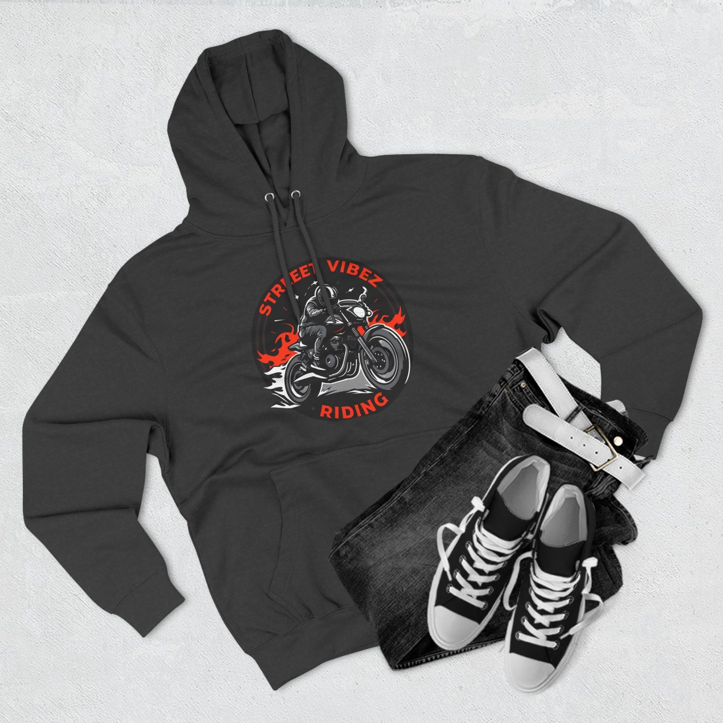 “Roadz” Three-Panel Fleece Hoodie