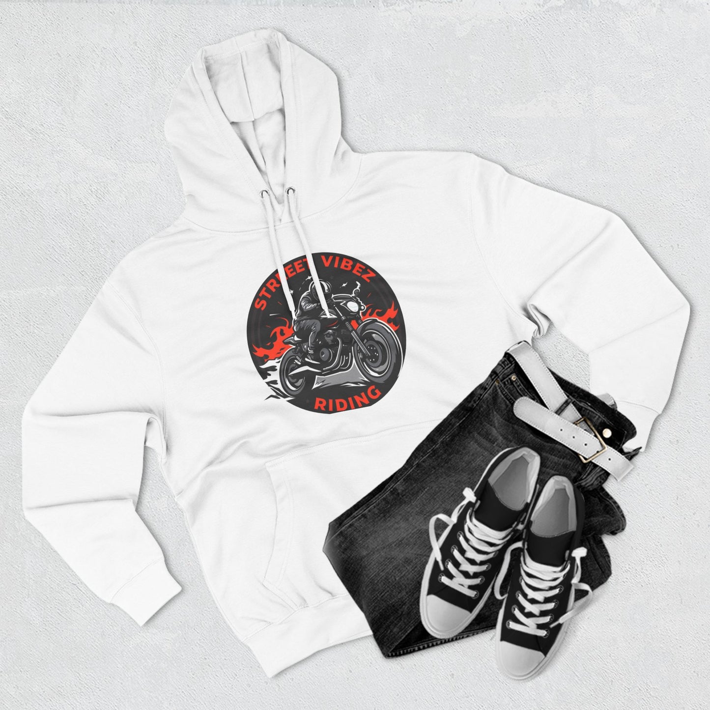“Roadz” Three-Panel Fleece Hoodie