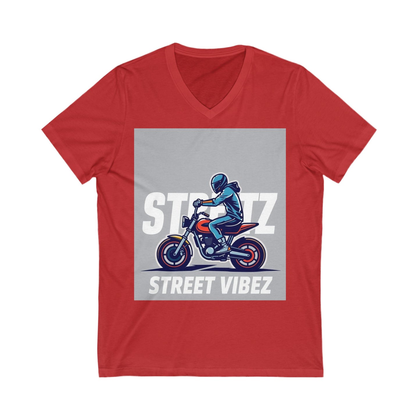 “Streetz” Jersey Short Sleeve V-Neck Tee