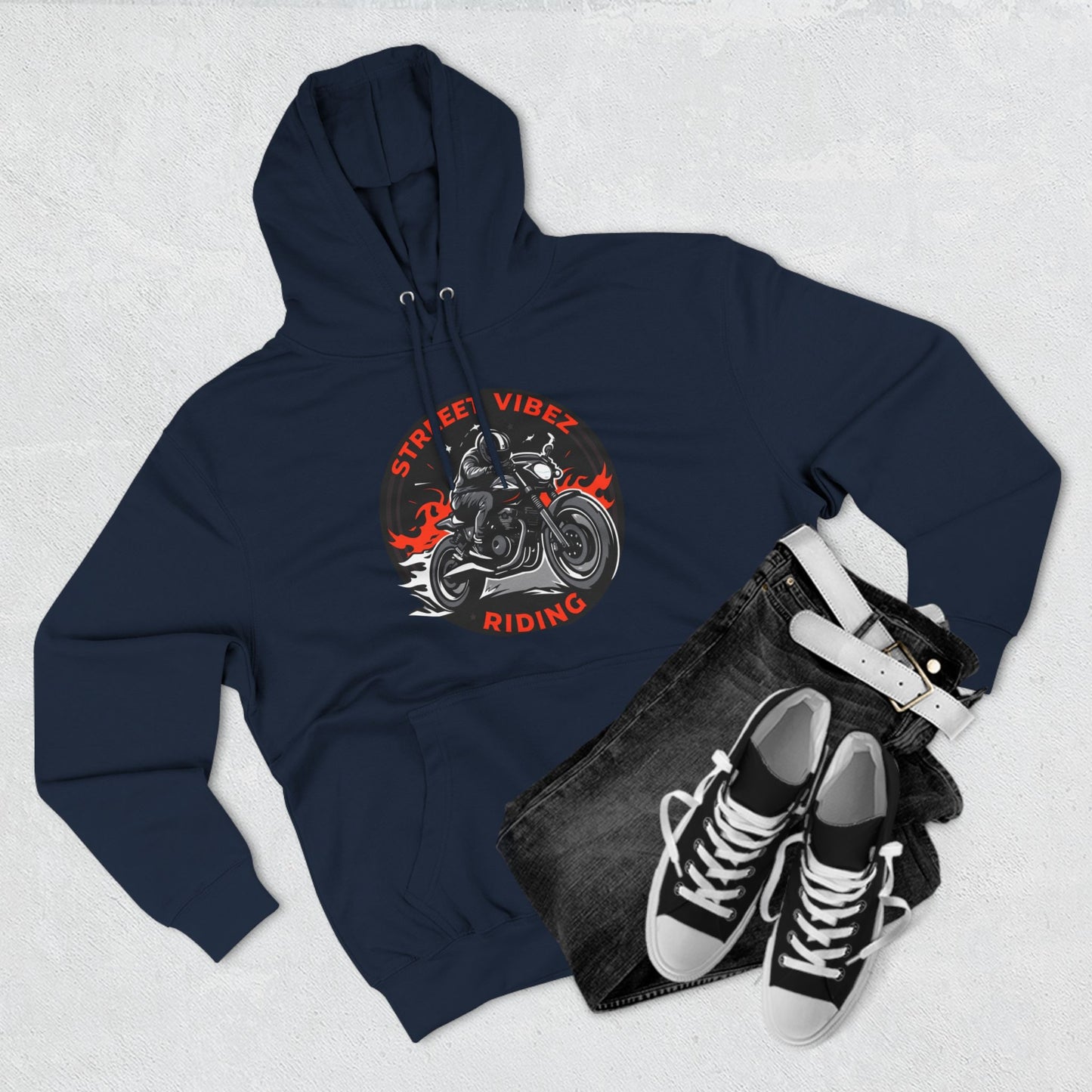 “Roadz” Three-Panel Fleece Hoodie