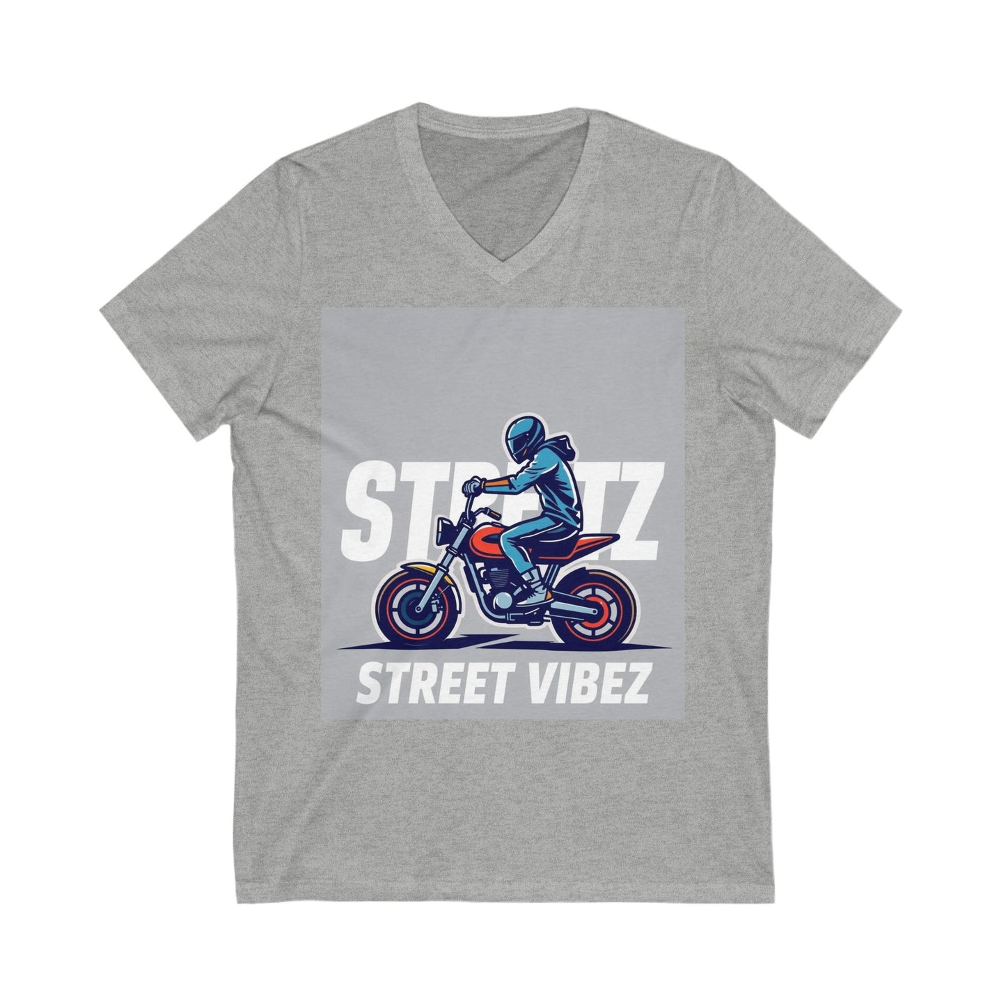 “Streetz” Jersey Short Sleeve V-Neck Tee