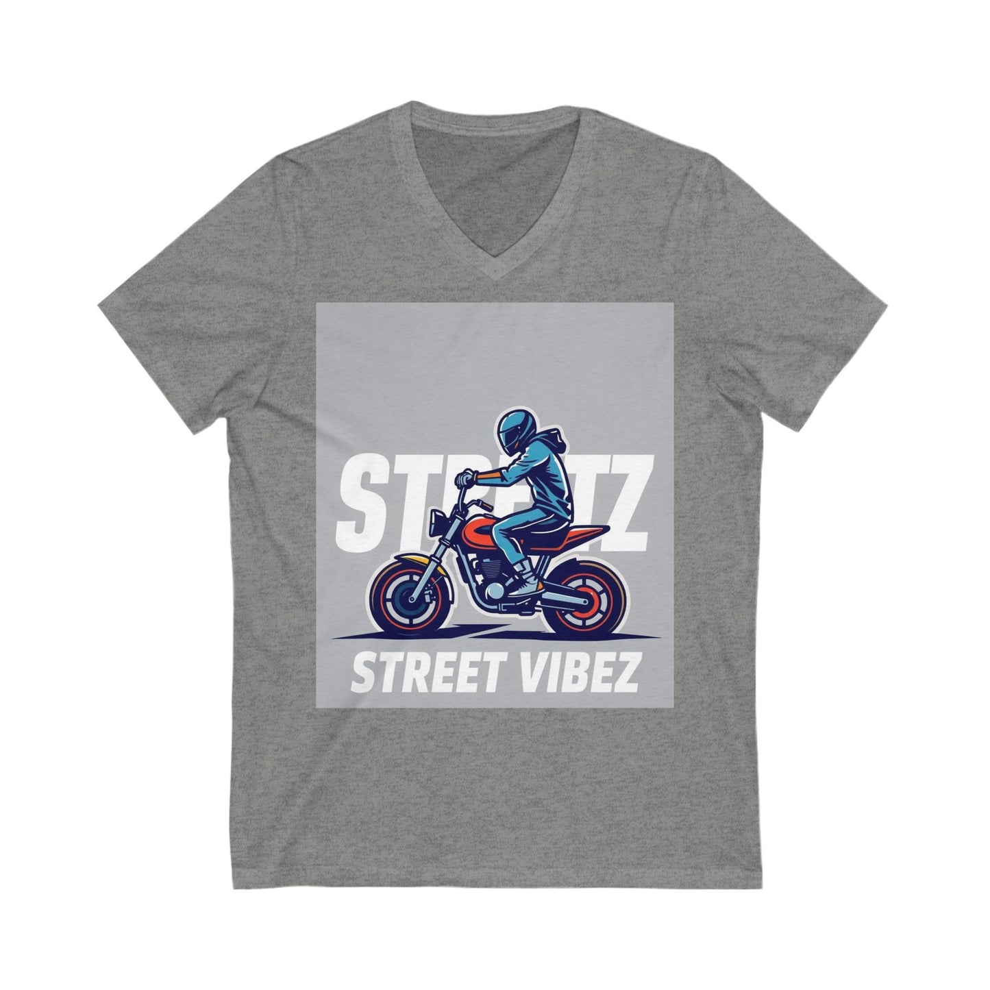 “Streetz” Jersey Short Sleeve V-Neck Tee