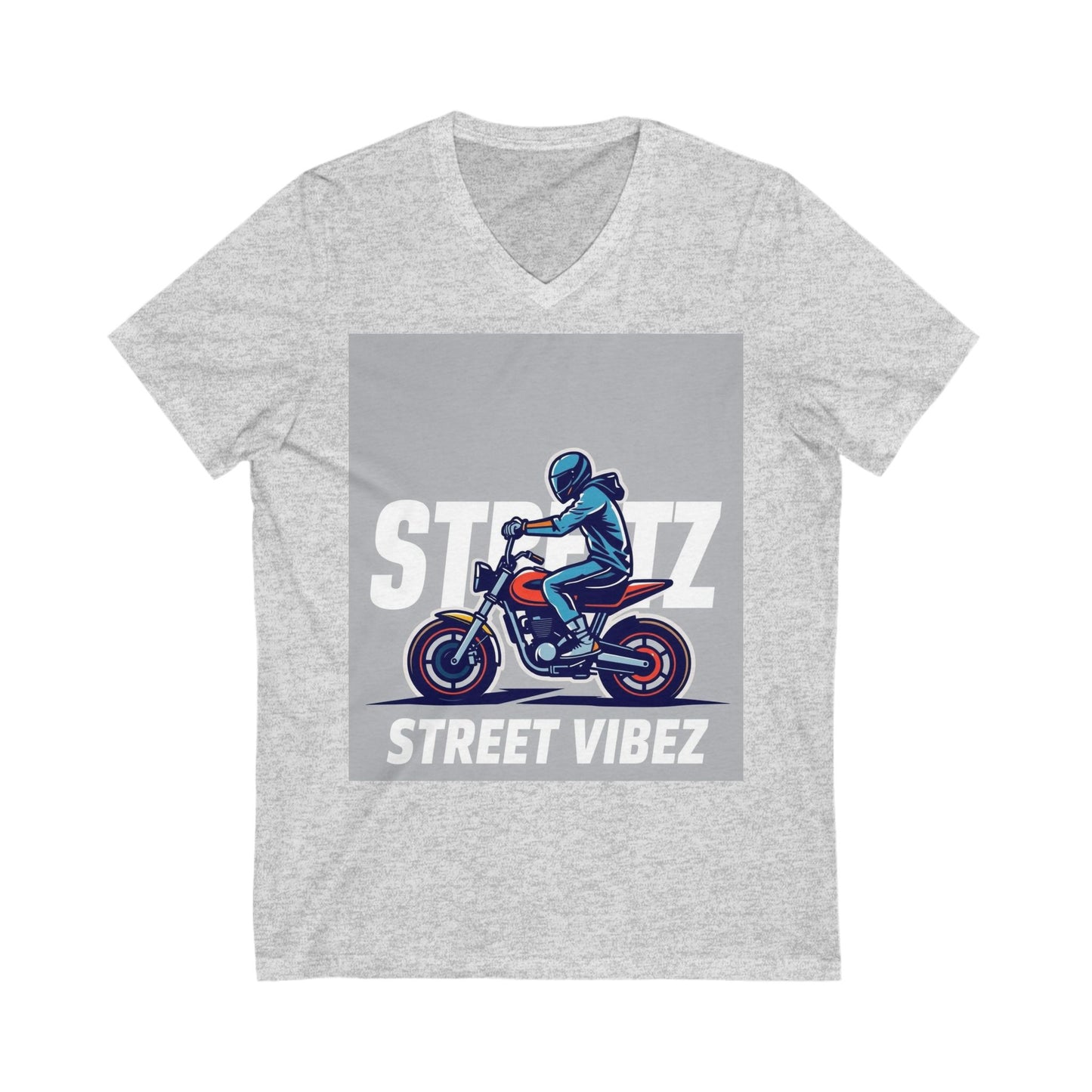 “Streetz” Jersey Short Sleeve V-Neck Tee