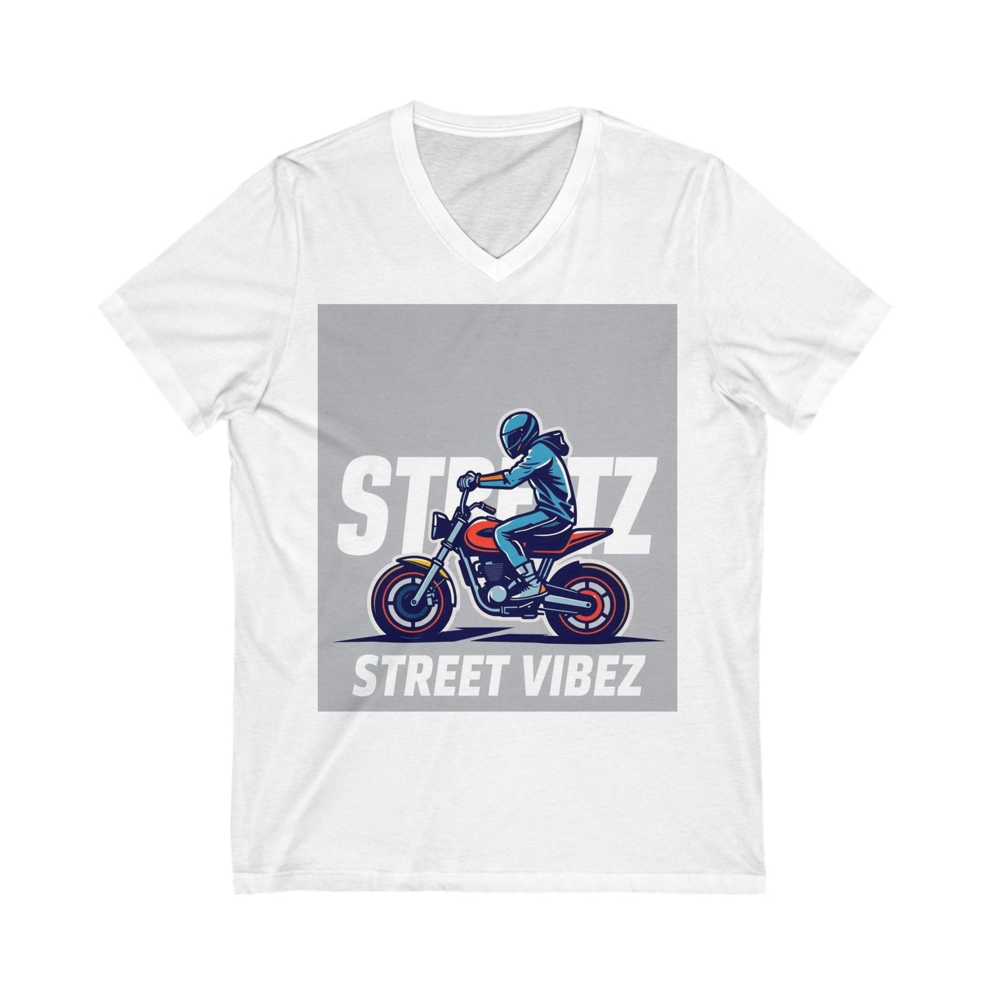 “Streetz” Jersey Short Sleeve V-Neck Tee